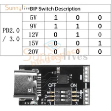 1-10Piece PD2.0 3.0 Decoy Trigger Module Fast Charging Output 5V 9V 12V 15V 20V