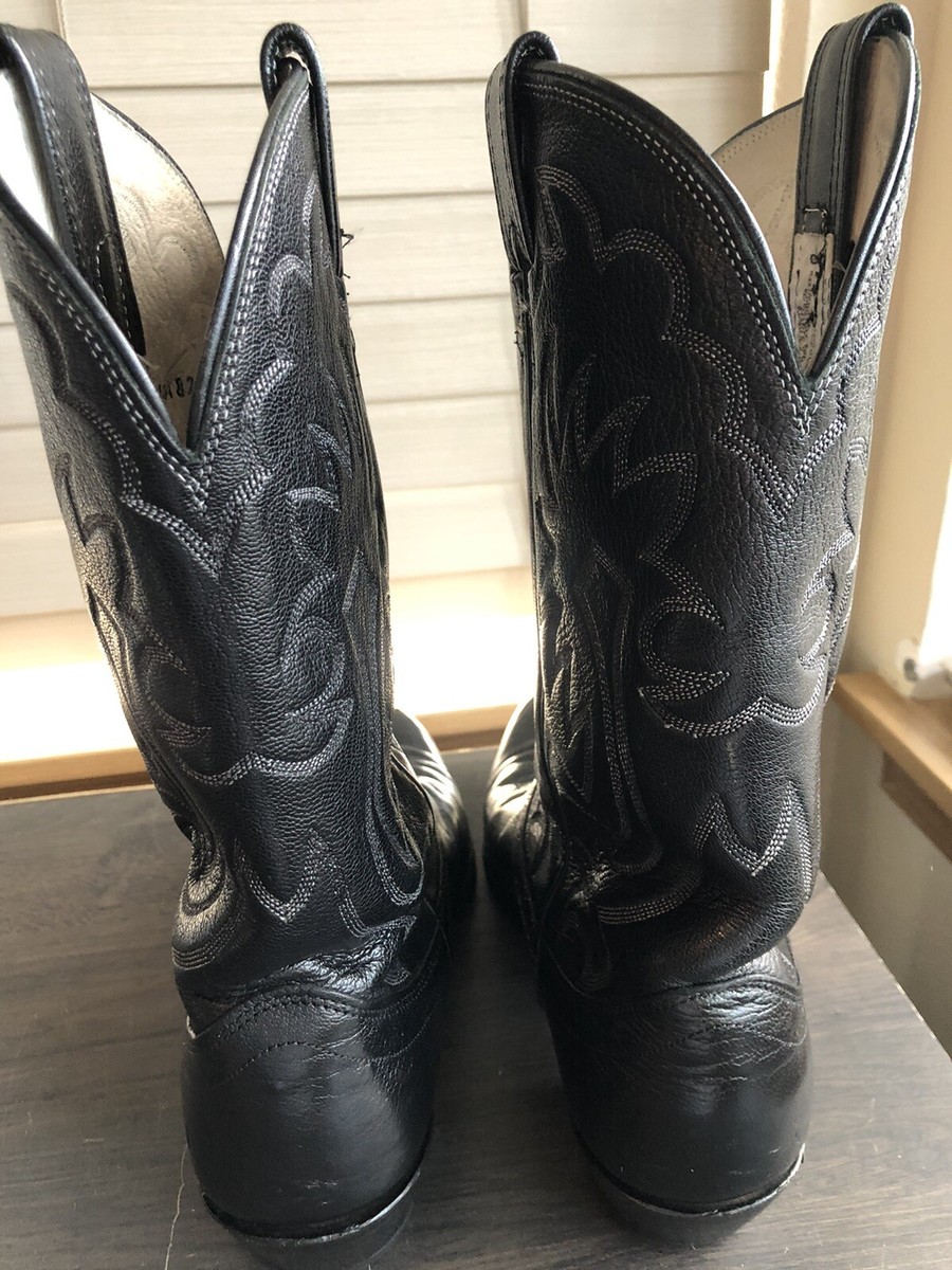 Vintage OLATHE USA Western Cowboy Boots Black Leather Men’s Sz 9.5 B USA Vintage olathe mens western - Gem main image 3