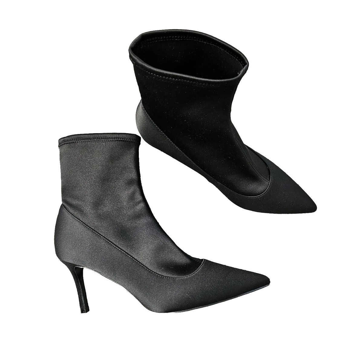 Stiletto Nine West Low Heel Boots Nine West Black Slim Stiletto