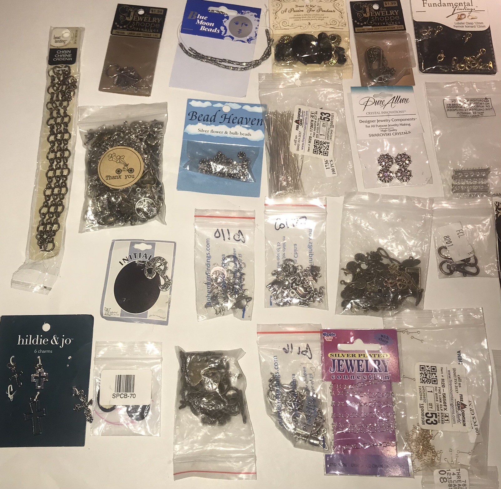Large Jewelry Making Supplies Lot Beads Charms Findings Stones New In
