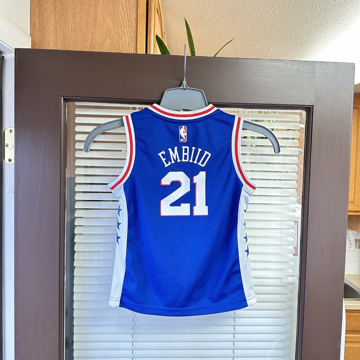 Authentic Nike Joel Embiid #21 Philadelphia 76ers Preschool