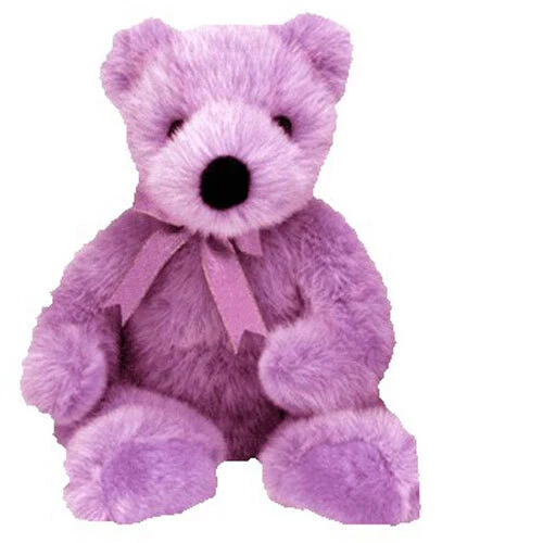 TY Classic Plush - LILACBEARY the Bear (14.5 inch) - MWMTs Stuffed Animal Toy - Picture 1 of 1