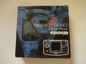 SNK Game Console "Neo Geo Pocket Maple Blue" 1998 w/Box Manual Hagaki Japan #157