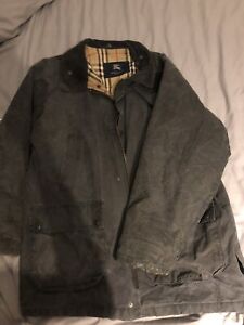 burberry wax jacket mens