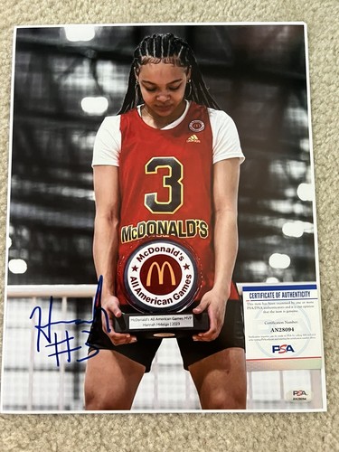 Hannah Hidalgo Signed 11x14 Photo Norte Dame Womens Basketball Autograph Psa Coa