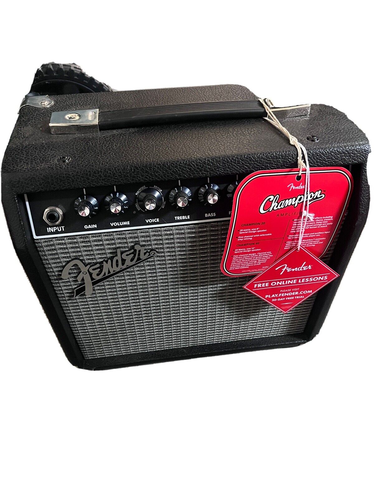 Fender Champion 20 20-Watt Electric Guitar Amplifier - Black sale | eBay