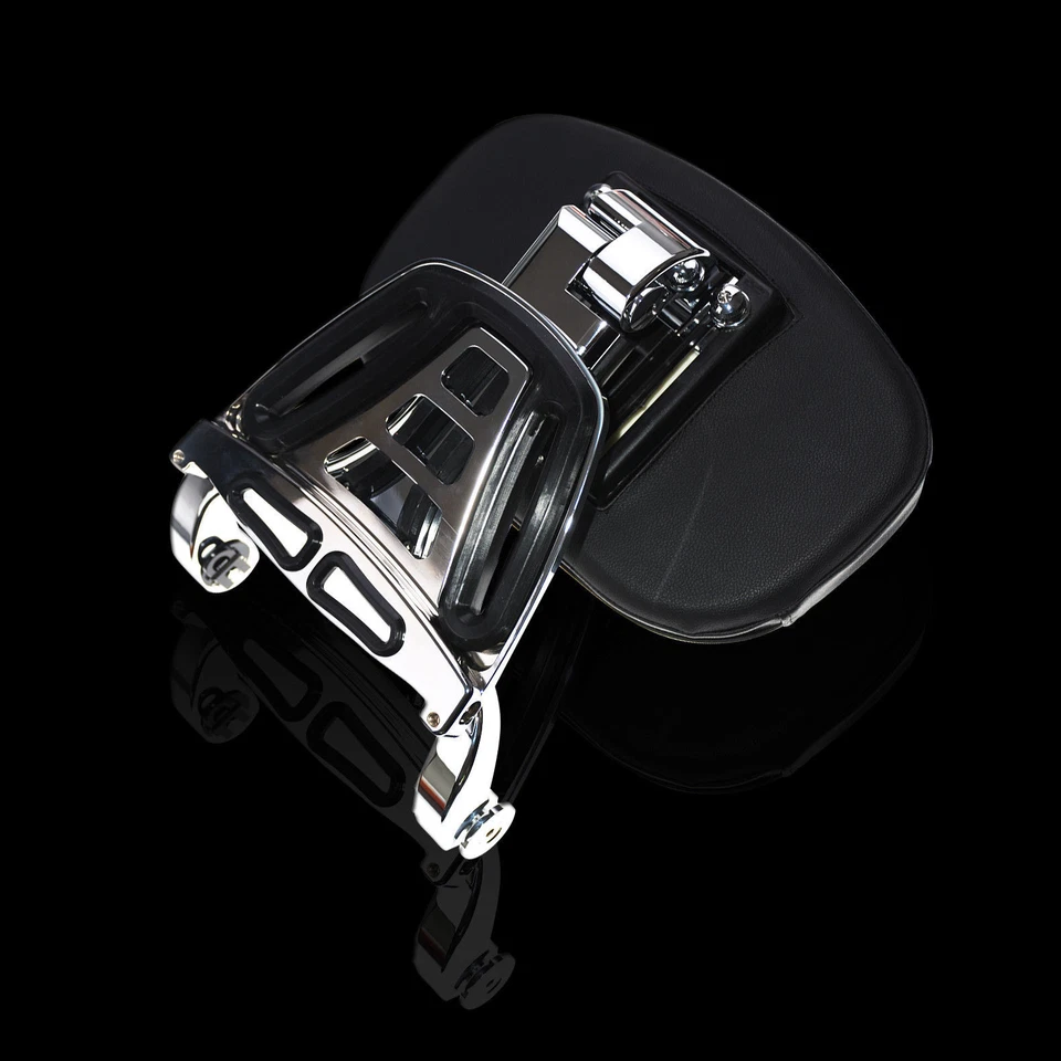 Adjustable Multi-Purpose Driver & Passenger Backrest Fit For Harley Dyna 06-17 - Image 4 of 4