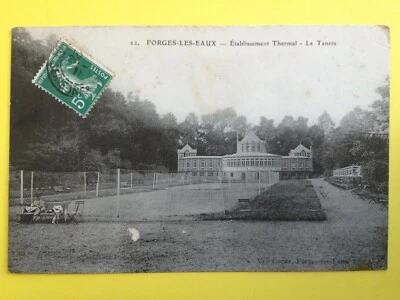 cpa Sport FORGES les EAUX Etabllissement Thermal Le TENNIS à Adrien NOUVEL - Photo 1/2