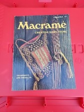 Vintage A Sunset Book Macrame Creative Knot Tying Thick Magazine