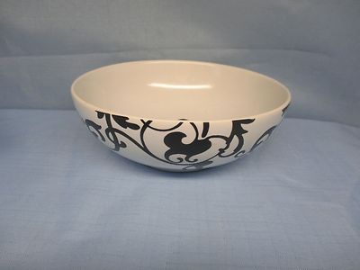 222 Fifth Pts Internationale Suppenschüssel Rokoko Schwarz & Weiß