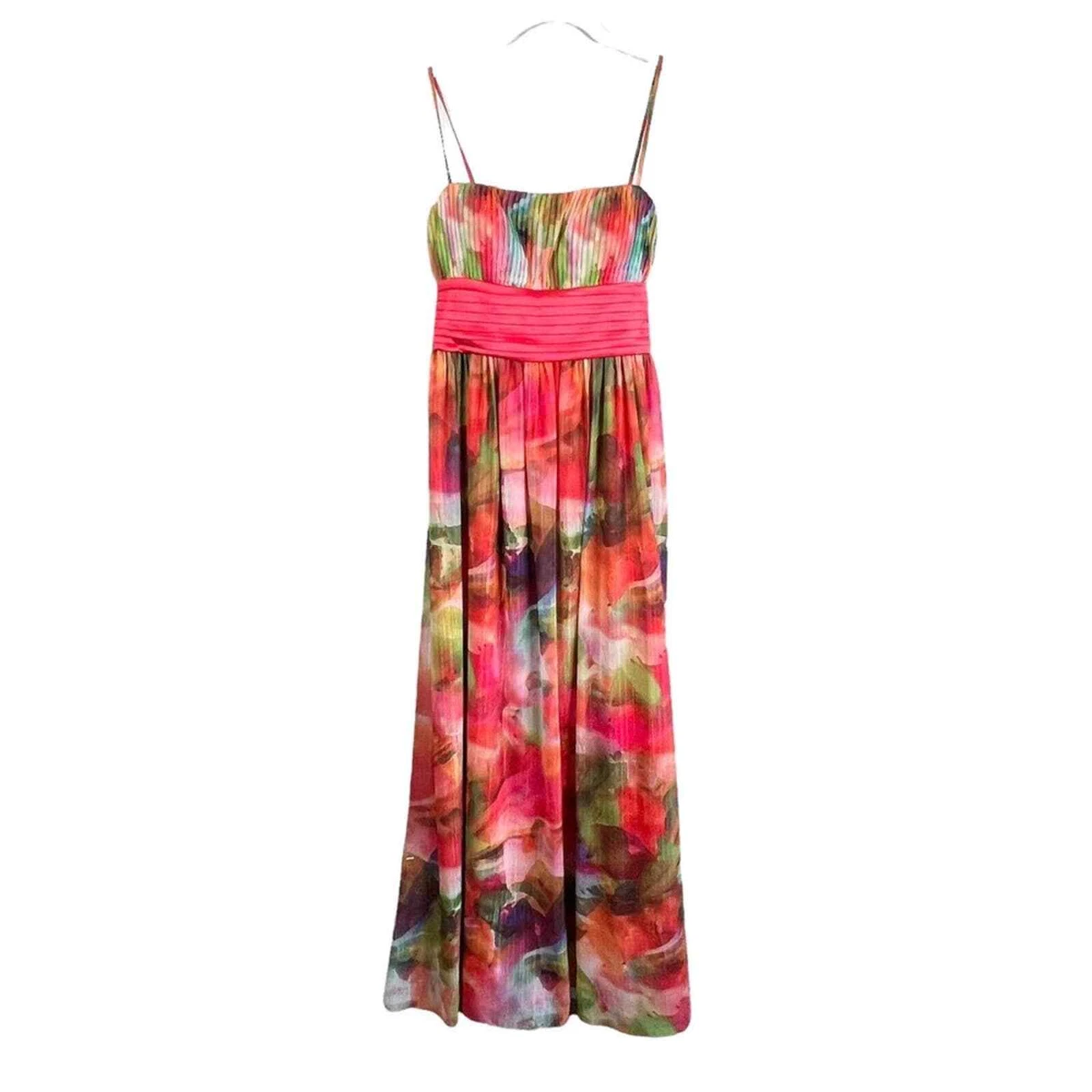 Eliza j belted chiffon maxi dress cheap