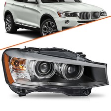 For 2015-2017 BMW X3/X4 HID Projector Headlight w/o AFS Right Side w/ LED DRL