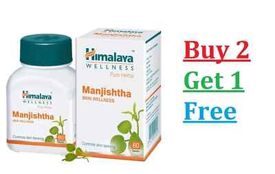 Himalaya MANJISHTHA Tabletten 1 Box 60 Tabs 2027 Haut Wellness KAUFEN SIE 2 E...