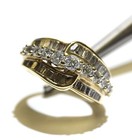 14k yellow gold 1.40ct SI1 VS2 H diamond cluster ring 6.2g ladies size 6 — photo 6