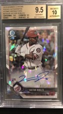 2018 Bowman Chrome Victor Robles Atomic Auto #’d 11 / 100 BGS True Gem 9.5/10
