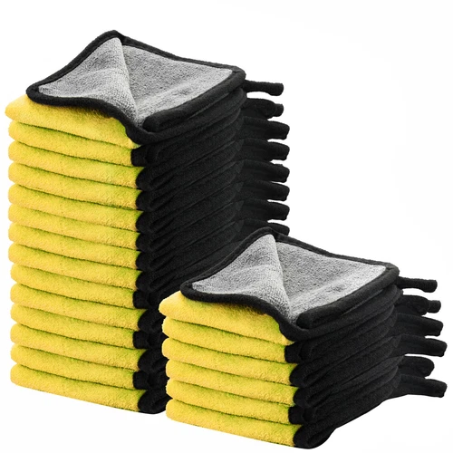 Microfiber Cleaning Cloth Towel Rag Car Polishing Detailing No-Scratch Set of 10 - Picture 3 of 14