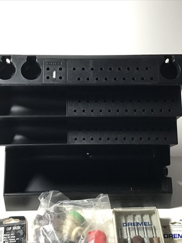 Vintage Sears Craftsman 53131 Organizzatore di immagazzinaggio utensili elettrici rotativi e punte NOS - Foto 10 di 10