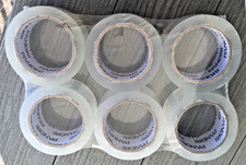 6- Rolls PANDRI Heavy Duty Clear Packing Tape 1.88 inch X 195 feet Sealing NEW