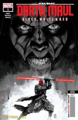 STAR WARS DARTH MAUL BLACK WHITE RED #1 VARIANT 2ND PRI NTING VARIANT ALEX MALEE
