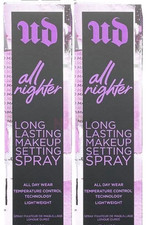 2 Pack Urban Decay All Nighter Long Lasting Makeup Setting Spray   30 ml 1 oz