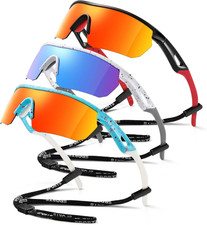 Kids Sunglasses Youth Baseball Sunglasses for Boys Girls 3-12 Polarized Softball