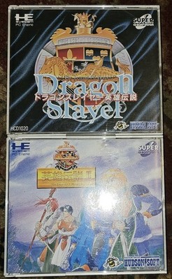 Dragon Slayer: The Legend Of Heroes 1 2 PC Engine Super CD Rom2 System US SELLER