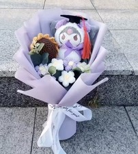 Kuromi Graduation Plush Bouquet Handmade Crochet Flower Sanrio Inspired