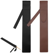 2PCS Hanging PU Leather Drumstick Bag 2 Colors Portable Drum Stick Holder Sto...