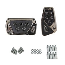 2 PCS Car Pedal Pads, Automatic Transmission Brake and Accelerator Pedal Covers,