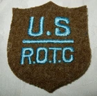 PRE WW2 US ARMY ROTC RESERVE OFFICER TRAINING CORPS PATCH MILITARY USA BADGE