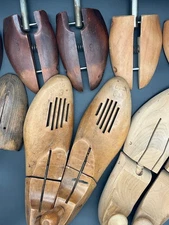 Vtg Wood Shoe Keepers, Stretchers, Form (Travel Tree, Jones, Vining, Miller) Lot