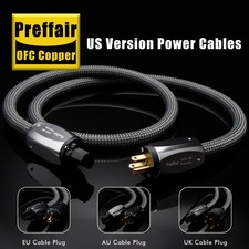 Audiophile OFC HiFi Audio Ac cavo di alimentazione US EU AU UK amplificatore cavo di alimentazione cavo