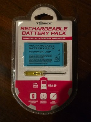 Tomee GBA SP Rechargeable Battery Pack Brand New GBA Gameboy Advance SP
