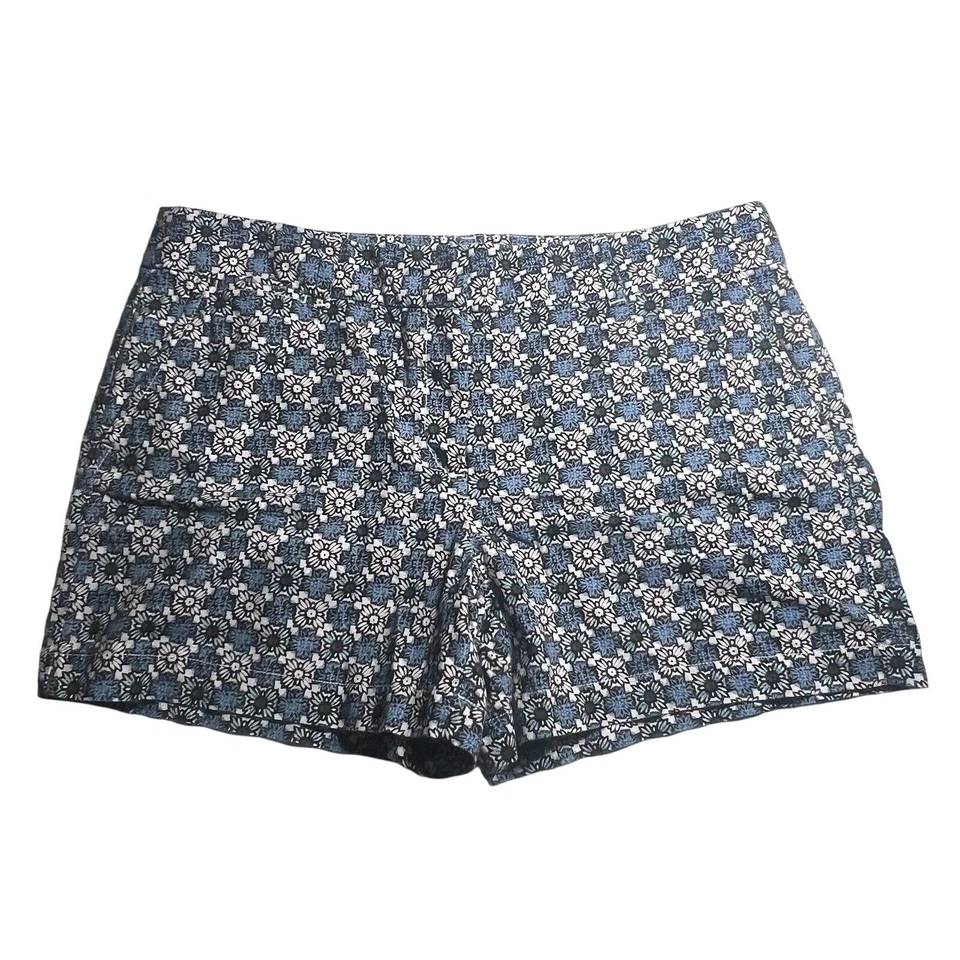 LOFT Shorts Women's Size 12 Multicolor Floral Linen & Cotton Blend - Image 4 of 4