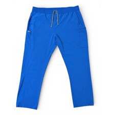 Landau Forward Royal Blue Cargo Scrub Pants SZ-2XL Four Way Stretch 7-Pocket