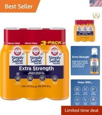 Simply Saline Extra Strength 3-Pack Mist – Pure Ingredients, Drug-Free Relief