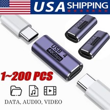 USB 4 Type C Female to Female Adapter Coupler 240W 40Gbps 8K for Thunderbolt Lot