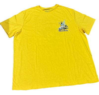 Nautica Men Getting Tipsy At The Beach Graphic Tee Sz 2XL Recycled 60% Cotton
