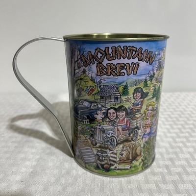 Mountain Brew Cup Road Kill Cafe Preowned  5 1/4 Inch Tall Funny BB1