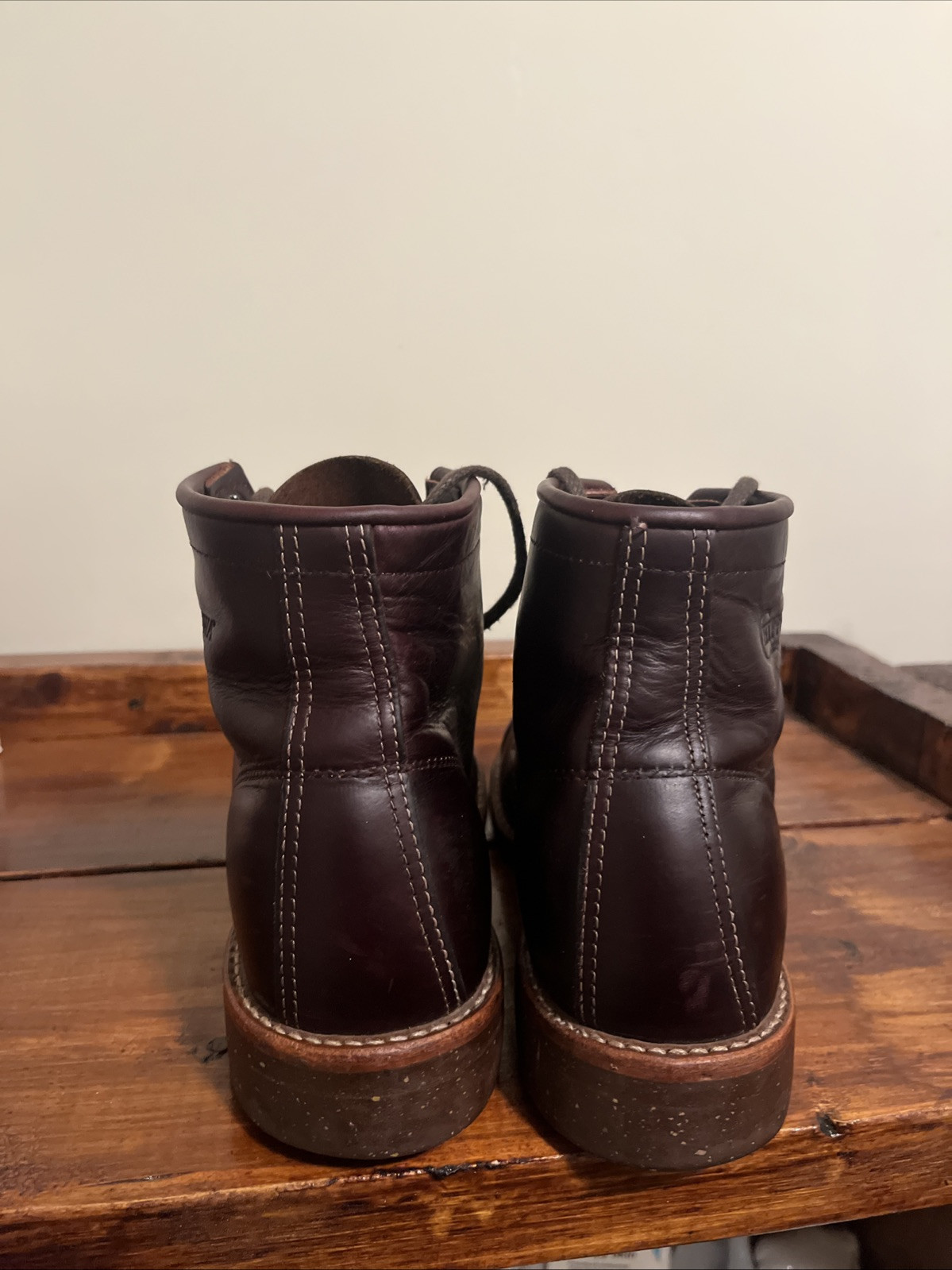 VERY RARE CHIPPEWA 1901G48 HOMESTEAD CORDOVAN CAP TOE MENS BOOTS image 4