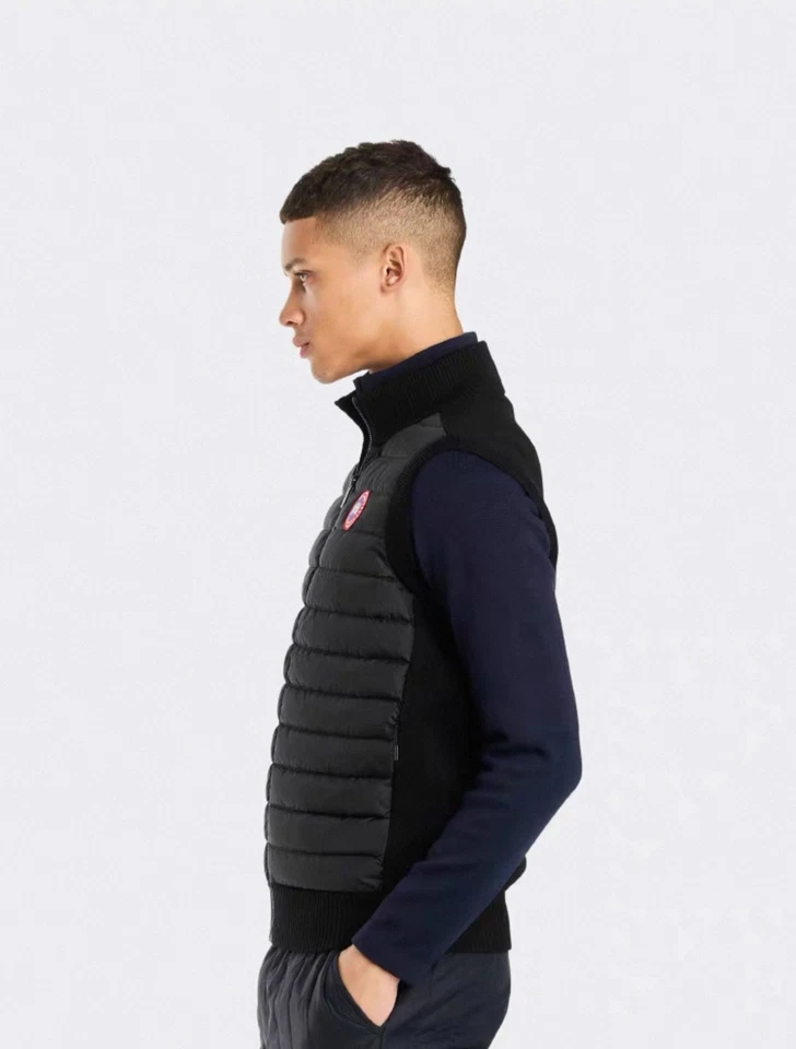 Chaleco de plumón de ganso Canada talla L chaleco acolchado negro ropa exterior de invierno nuevo Foto 3 de 4