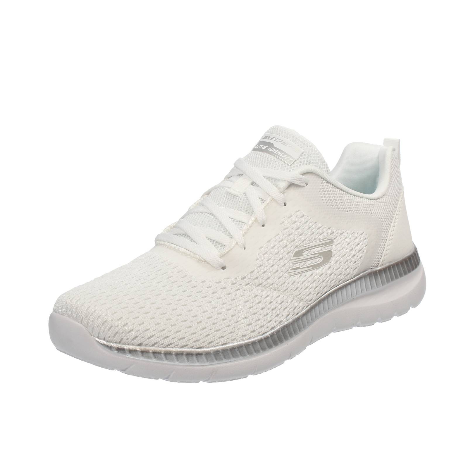 Skechers Bountiful - Sneaker mit Memory Foam wei - Gre 36 23cm Schuhe 9390₽