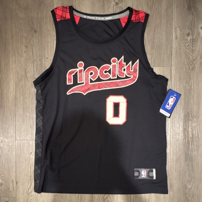 #ad Portland Trail Blazers Damian Lillard #0 Official NBA City Edition Jersey $44.95