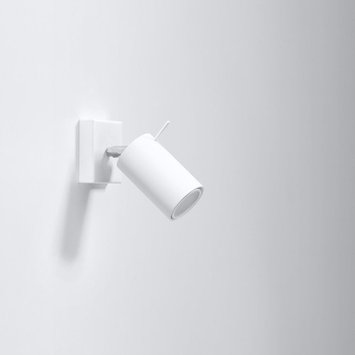 Wandlampe Spot Weiß B: 8 cm klein Metall weiß schwenkbar GU10 Leseleuchte Bett - Bild 2 von 5