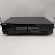 Sony Stereo Cassette Deck TC-WE405 Hi-Fi Dolby Dual Dubbing Auto Reverse - Black