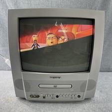 Magnavox MSD513E 13" CRT TV DVD Combo Retro Gaming Television Video Front AV VTG