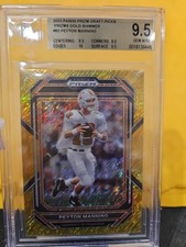 Peyton Manning 2023 Panini Prizm Draft Picks Gold Shimmer  #82    /15