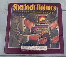 Sherlock Holmes Consulting Detective (Sega CD, 1992) Cardboard Box CIB Complete