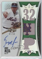 2010 Topps Triple Threads Rising Stars Emerald 7/50 Jenrry Mejia #162 Auto 0c22