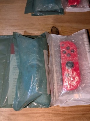 Nintendo Switch Joy-Cons, Neon Red & Blue Brand New open Box Authentic OEM 
